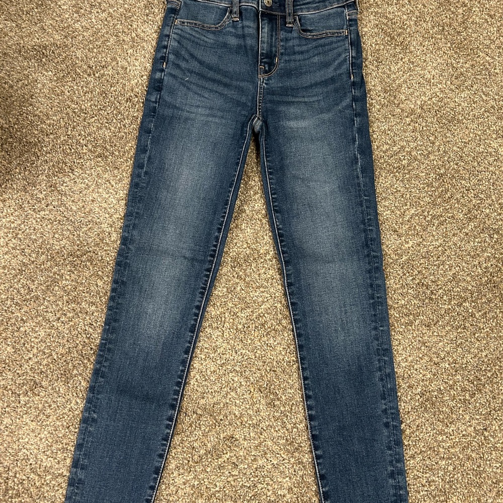 American Eagle Outfitters Dark Blue Skinny Jeans